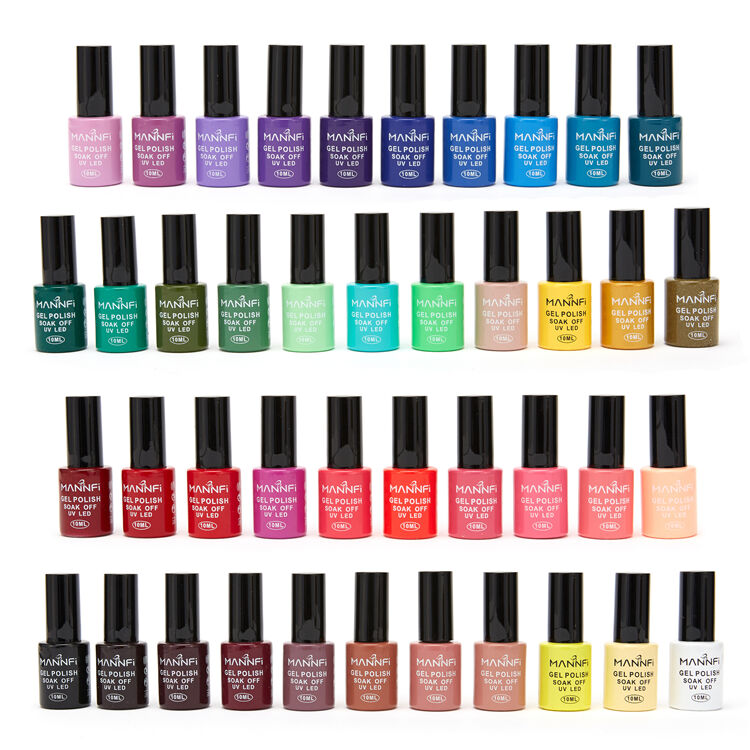MANNFI Factory Wholesale Nail Supplier Nail Art High Quality Low Price Nail Gel Polish Soak Off Uv Led Color Gel factory