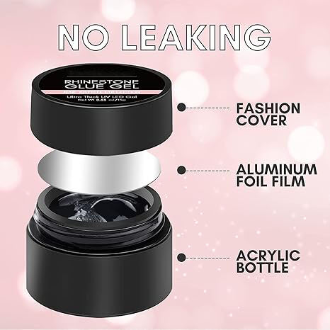 Hot Sale Nail Supplies Custom Logo Nail Art Product Function Gel Polish Soak Off UV Led Drilling Adhesive Rhinestone Gel details