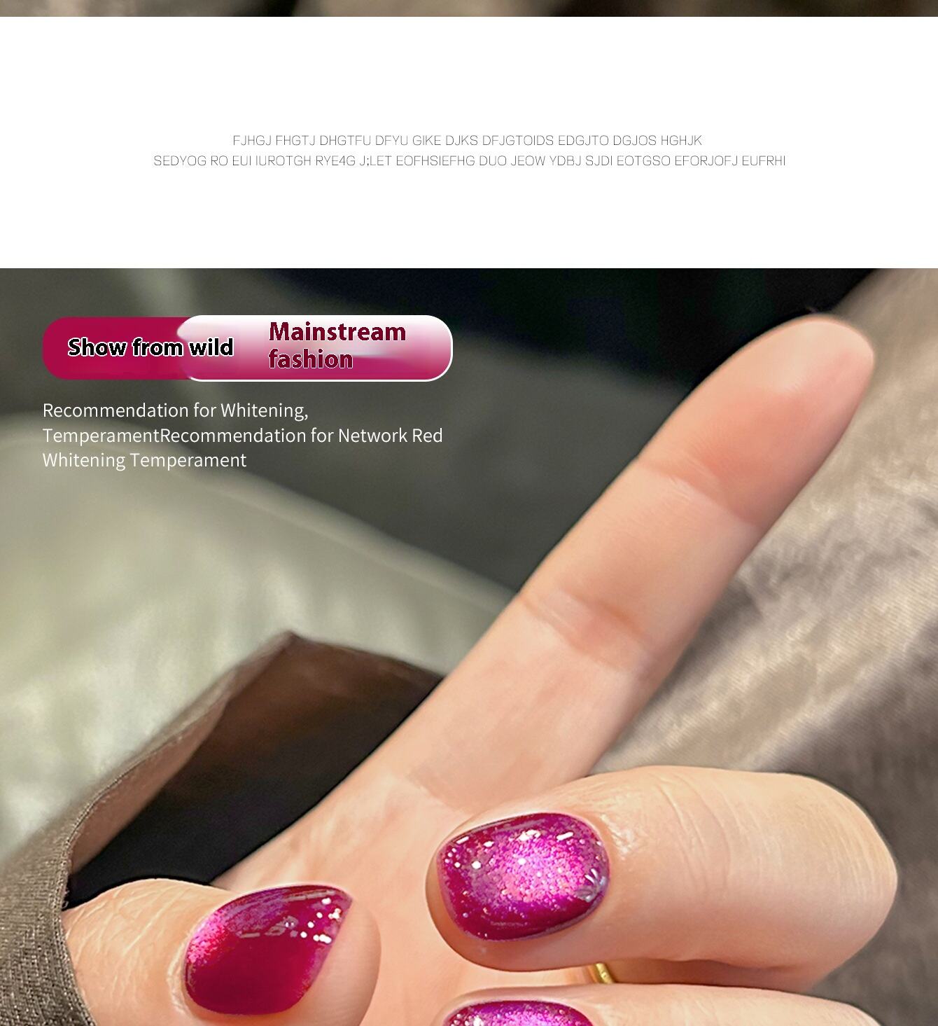 product 2025 new cats eye nail art uv gel polish long lasting led lamp source bottle packing explosions dragon fruit glass-4