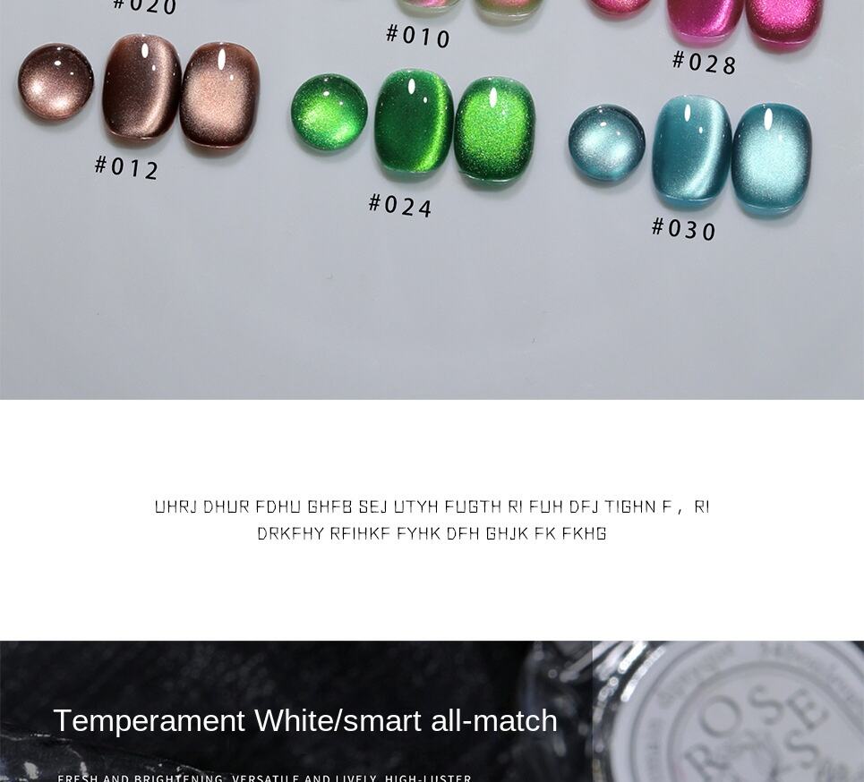 product bomd xinghe cats eye nail gel polish 2025 new glass beads design popular white for nail led liquid bottle cat eye-2