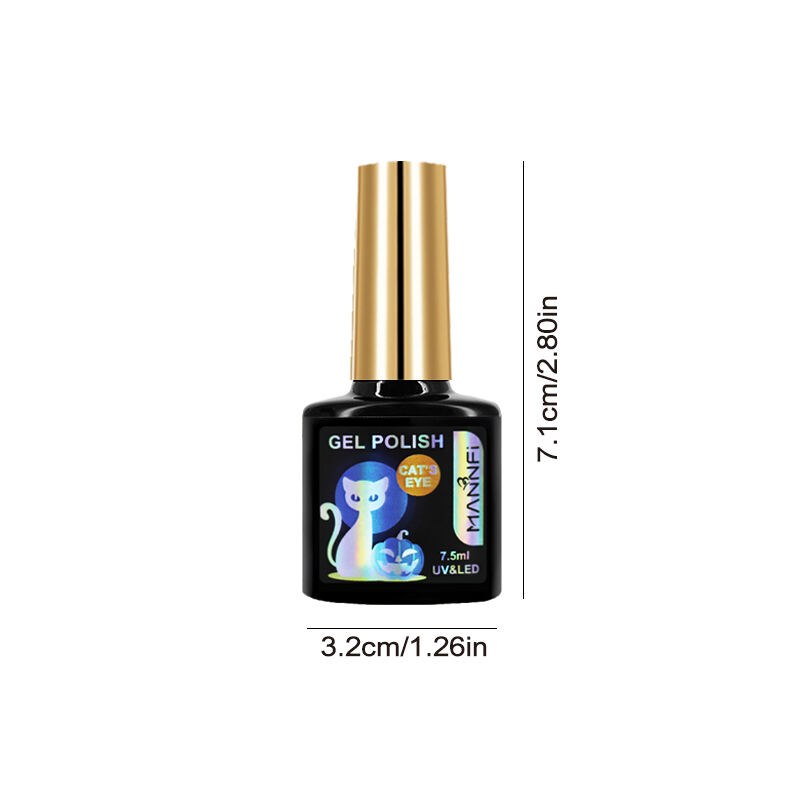 MANNFI Factory Wholesale High Quality UV Magnet Diamond Cat Eye Gel Nail Polish Spar Crystal Cat Eye Gel Nail Art Product factory