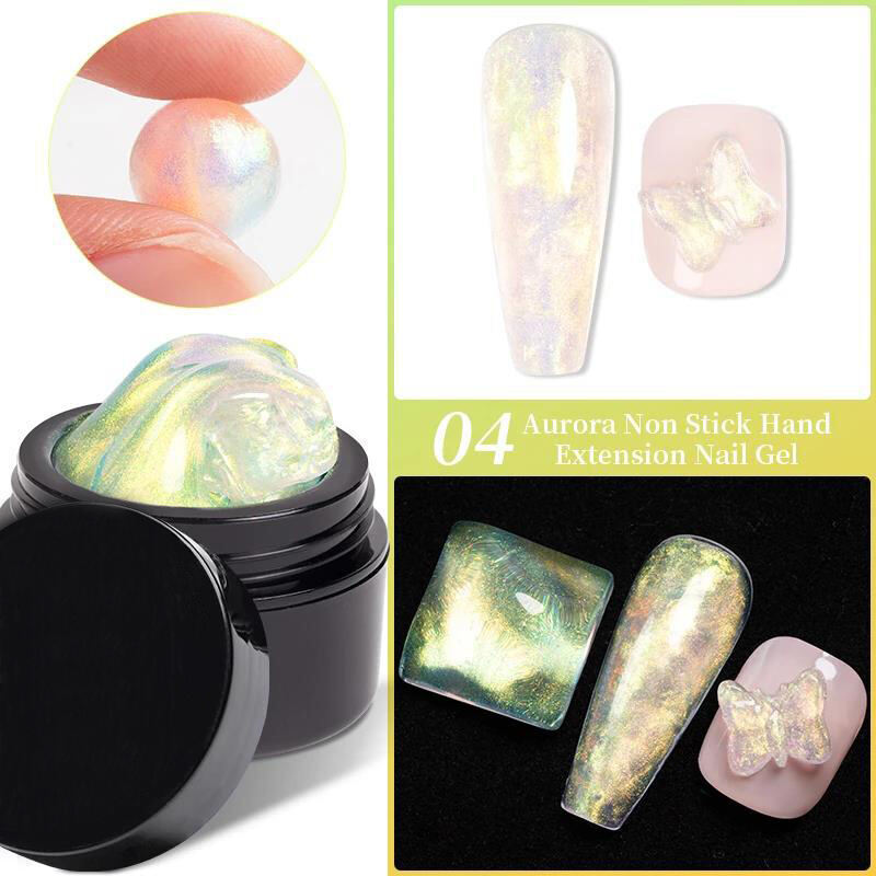 Professional Supplier Wholesale Aurora Non-stick Hand Gel Builder Extension Soak Off UV Led Extend Nail Gel Polish manufacture