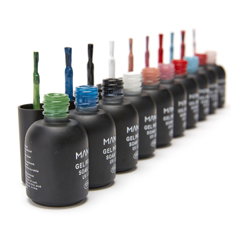 MANNFI Factory Wholesale Nail Supplier Art Product High Quality Low Price Nail Gel Polish Soak Off Uv Led Color Gel Varnish manufacture