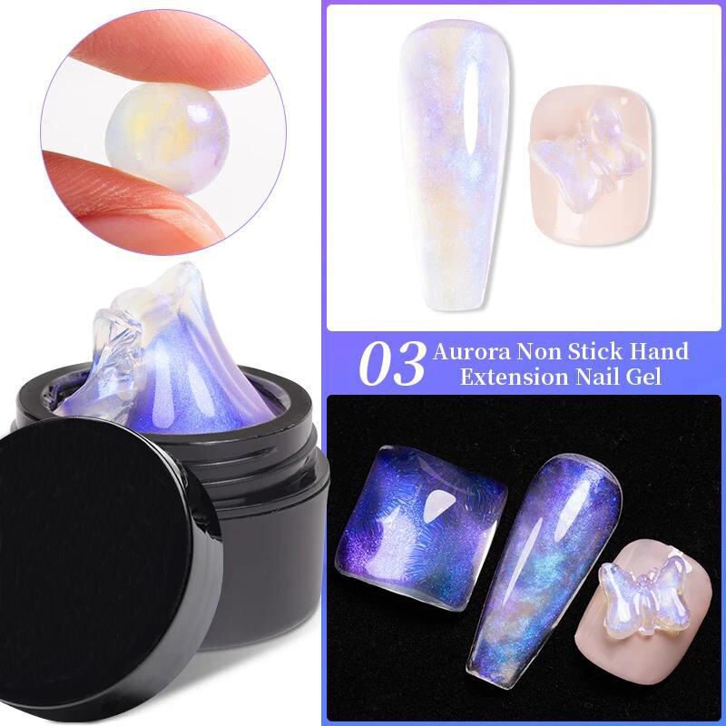 Professional Supplier Wholesale Aurora Non-stick Hand Gel Builder Extension Soak Off UV Led Extend Nail Gel Polish manufacture