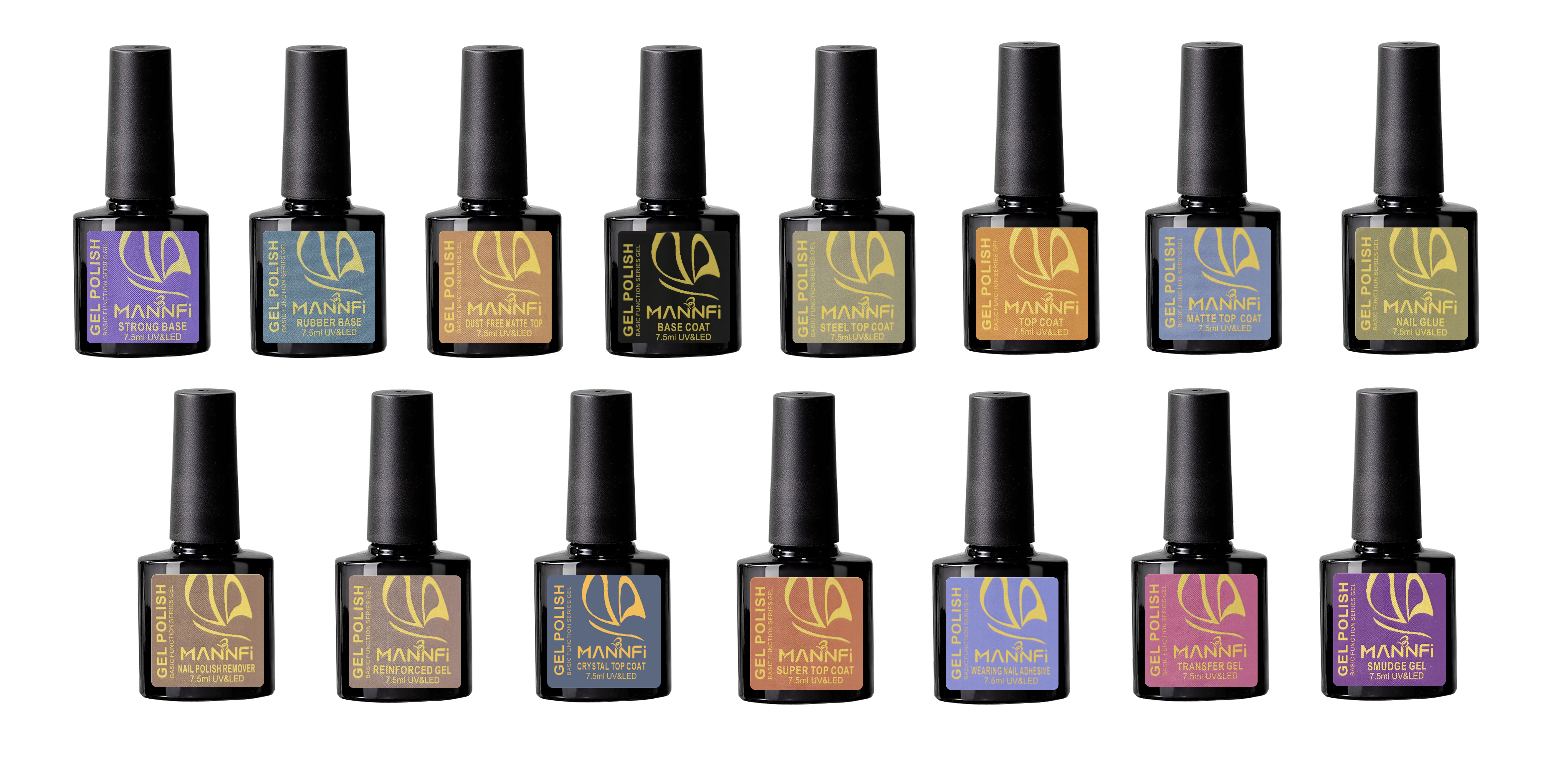 Nail supplier Custom Logo Nail Art Long lasting Function Gel Polish Uv Led Nail Transfer Gel Top Coat Base Gel supplier