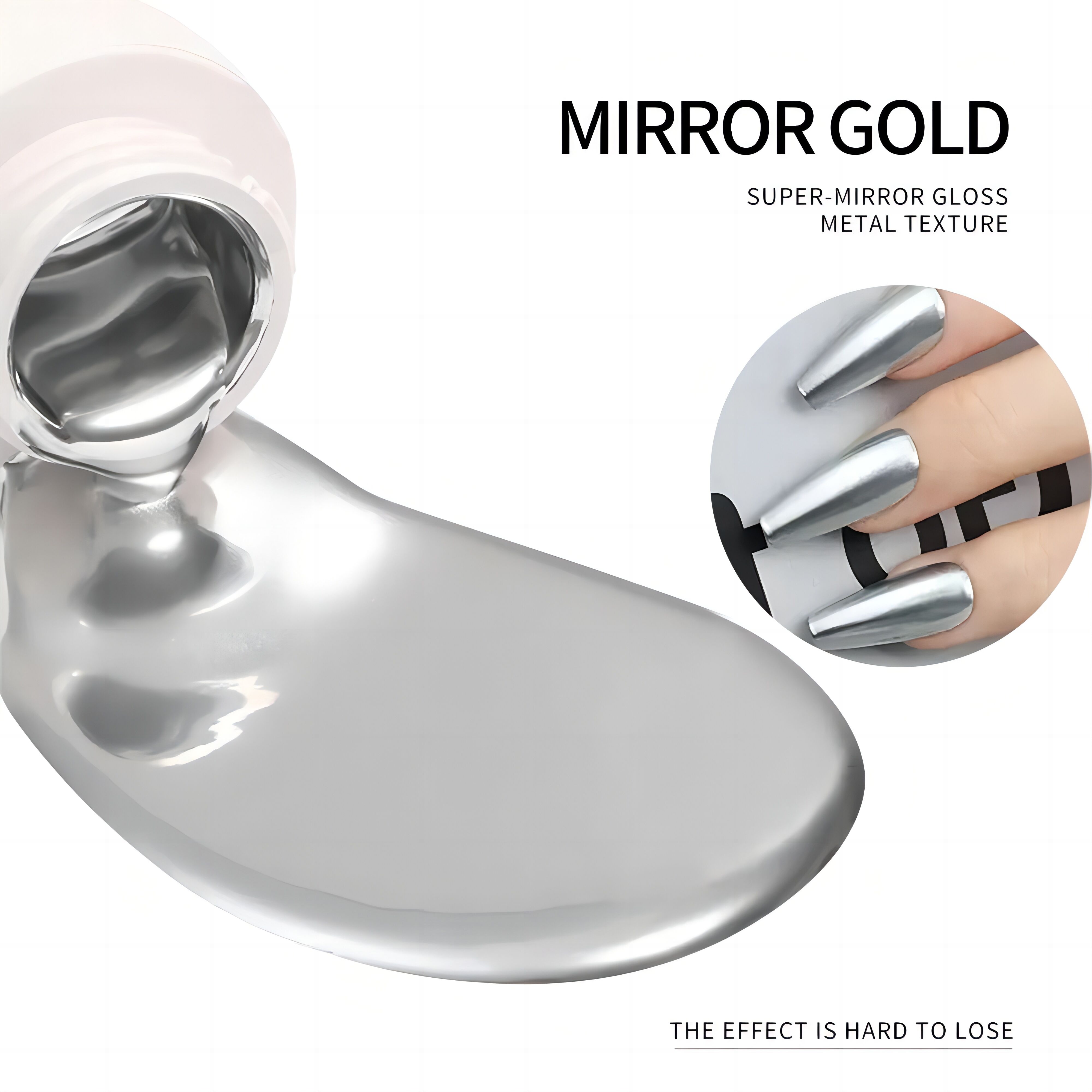 MANNFI Gold Silver Embossing Color Painting Gel Nail Polish Mirror Effect Soak Off Uv Metal Gel Polish Nail Art Design manufacture