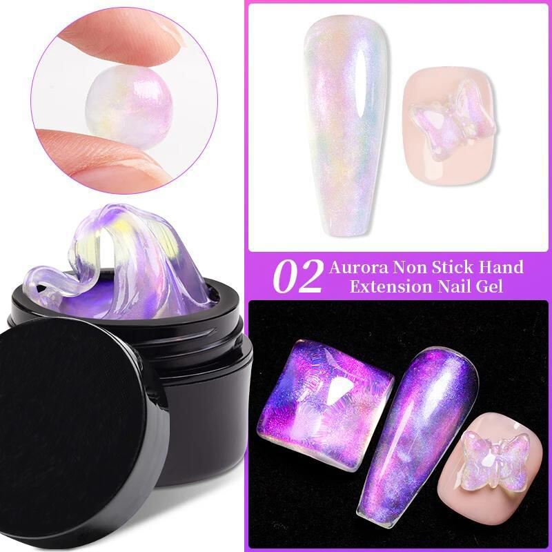 Professional Supplier Wholesale Aurora Non-stick Hand Gel Builder Extension Soak Off UV Led Extend Nail Gel Polish details