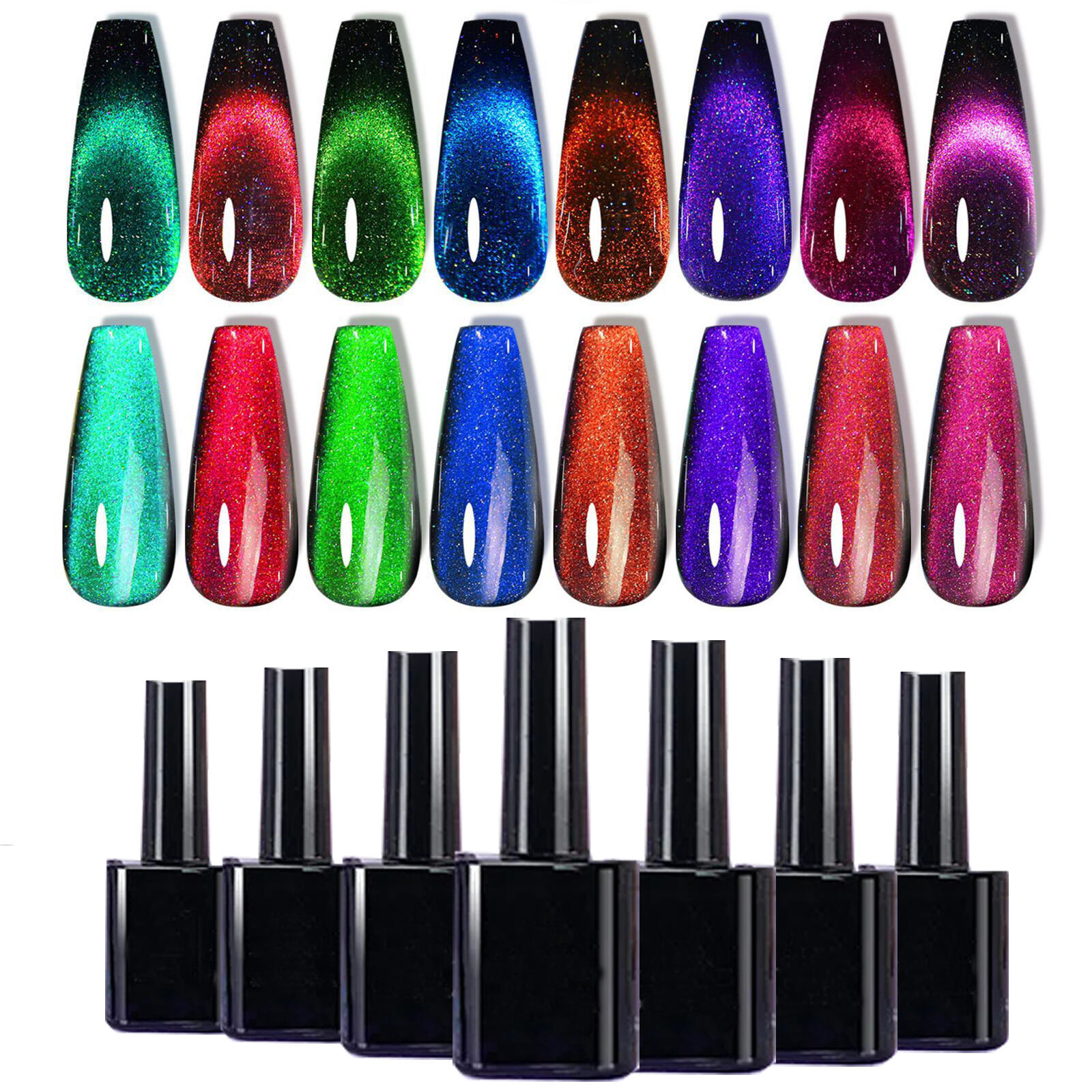 Factory Price Wholesale Custom Label OEM UV 12D Magnet Cat Eye Gel Nail Polish Spar Cat Eye Gel Nail Art Product supplier