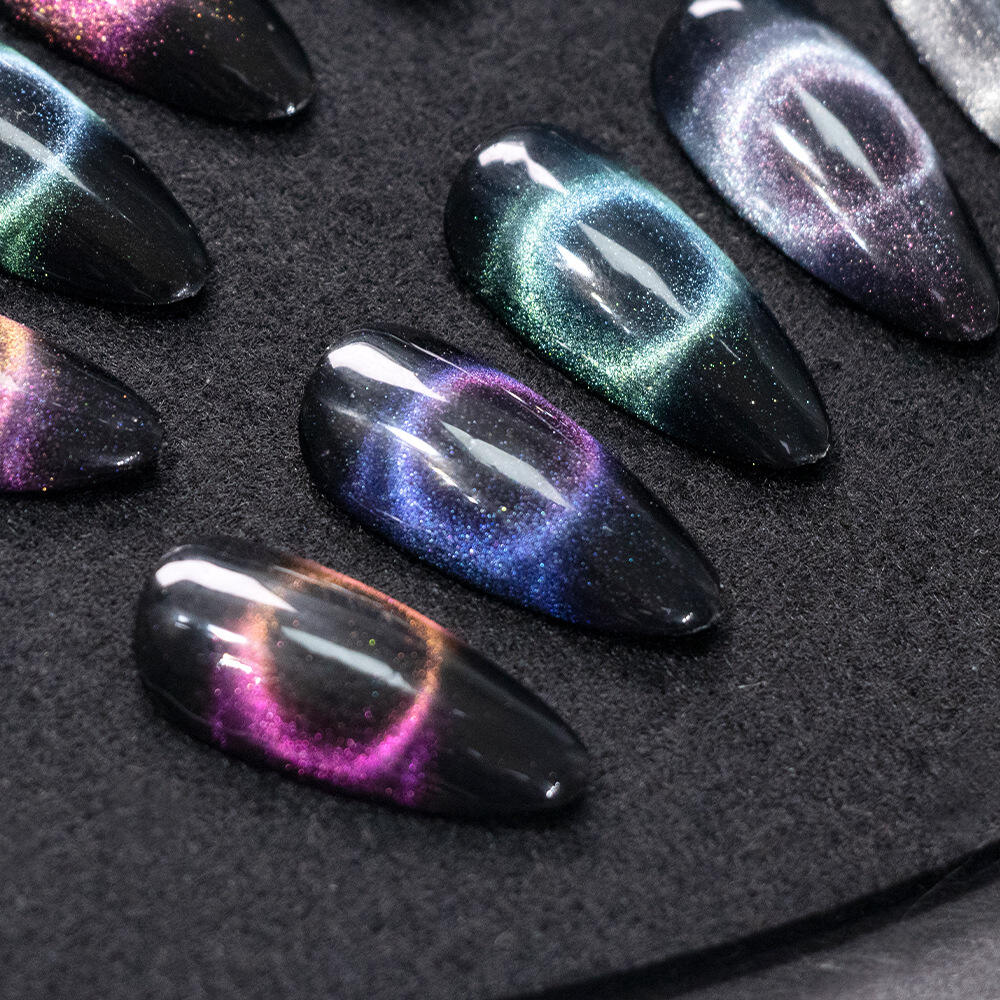 Factory Price Wholesale Custom Label Newest UV 9D Magnet Cat Eye Gel Nail Polish Spar Cat Eye Gel Nail Art Product factory