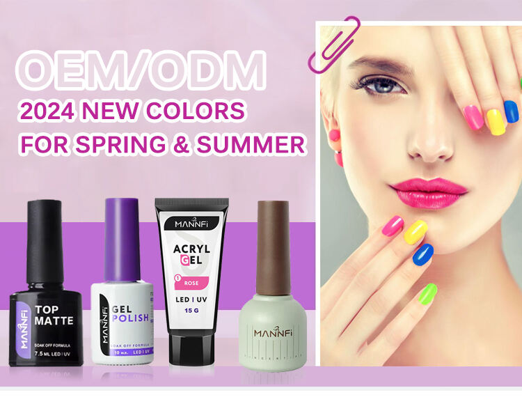 MANNFI Factory Wholesale Nail Supplier Art Product High Quality Low Price Nail Gel Polish Soak Off Uv Led Color Gel Varnish supplier