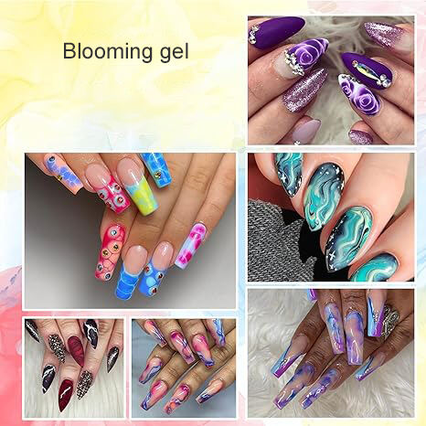 Nail supplier Custom Logo Nail Art Long lasting Function Gel Polish Uv Led Nail Blooming Gel Top Coat Base Gel Bloom Flower manufacture