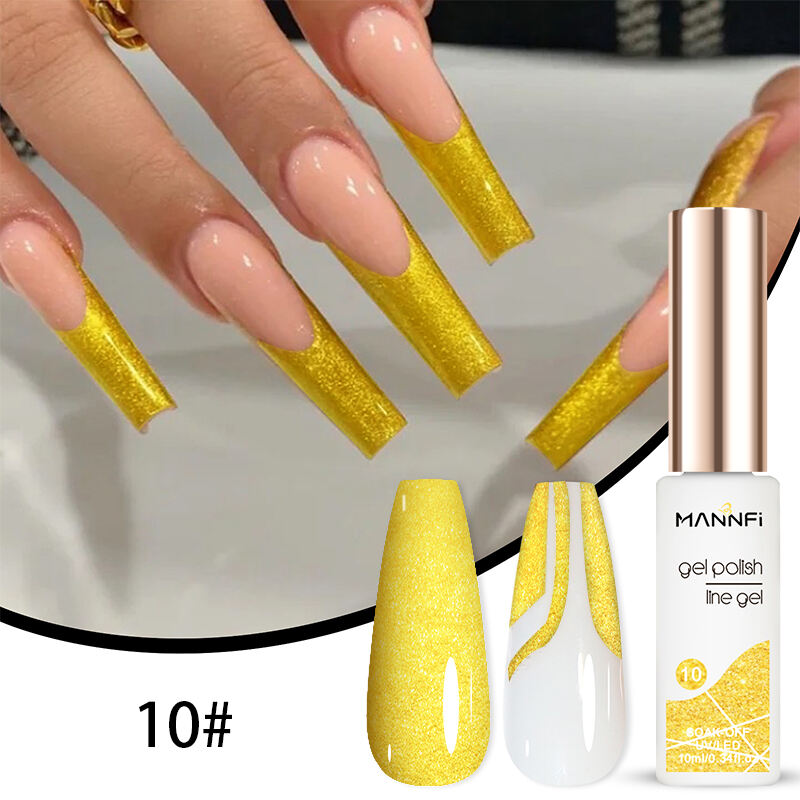 MANNFI DDP Service Factory Nail Painting Art Gel Polish Soak Off Uv Led 12 Colors Drawing Liner Gel Set Nail Product details