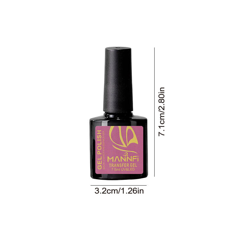 Nail supplier Custom Logo Nail Art Long lasting Function Gel Polish Uv Led Nail Transfer Gel Top Coat Base Gel factory