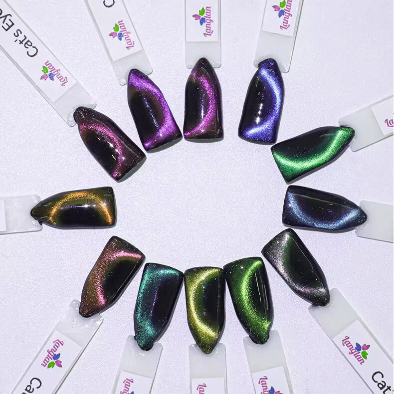 Factory Price Wholesale Custom Label Newest UV 9D Magnet Cat Eye Gel Nail Polish Spar Cat Eye Gel Nail Art Product factory