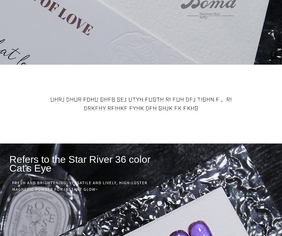 product bomd xinghe cats eye nail gel polish 2025 new glass beads design popular white for nail led liquid bottle cat eye-4