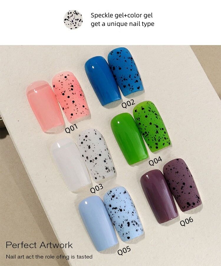 Hot Sell Transparent Quail Egg Style Wholesale UV Nail Gel Polish Competitive Price Nail Salon Art Product manufacture