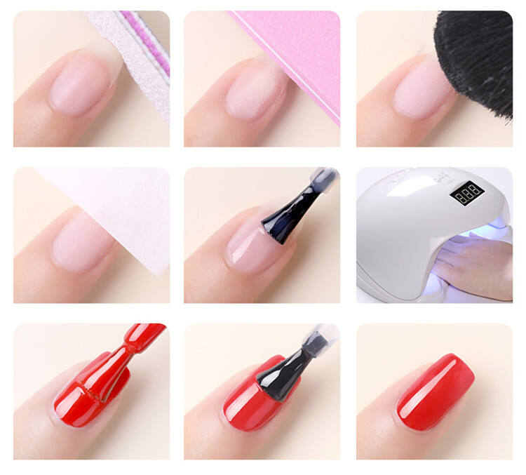Private Label 3 colors in 1 Box Set DIY Solid UV Nail Polish gel High Quality Gel Nail Polish details