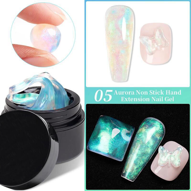 Professional Supplier Wholesale Aurora Non-stick Hand Gel Builder Extension Soak Off UV Led Extend Nail Gel Polish manufacture