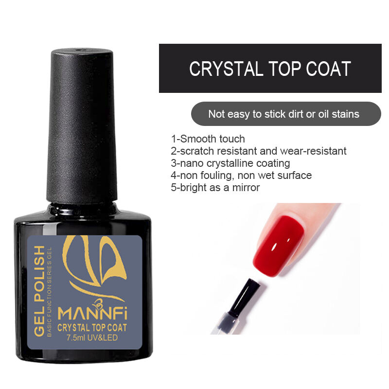Nail supplier Custom Logo Nail Art Long lasting Function Gel Polish Uv Led Nail Transfer Gel Top Coat Base Gel manufacture
