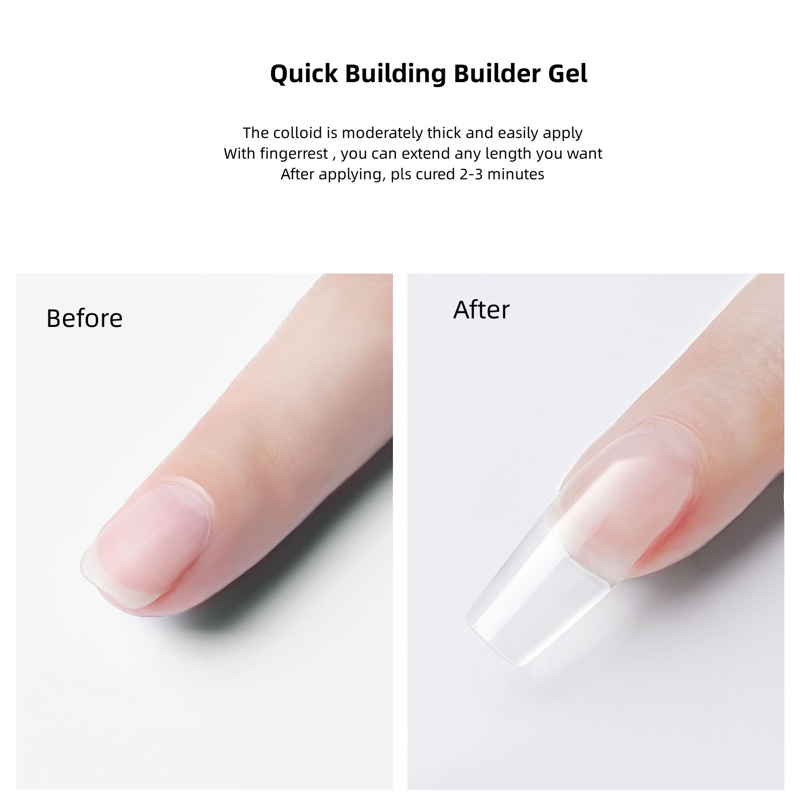 Professional Supplier Wholesale UV Led Quick Builder Extend Gel Polish French Manicure Building Nail Gel For Extension supplier