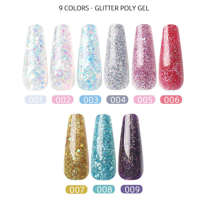China factory manicure extend gel 15/30 ml tape ACRYLIC poly gel kit nude colors UV construction poly gel manufacture