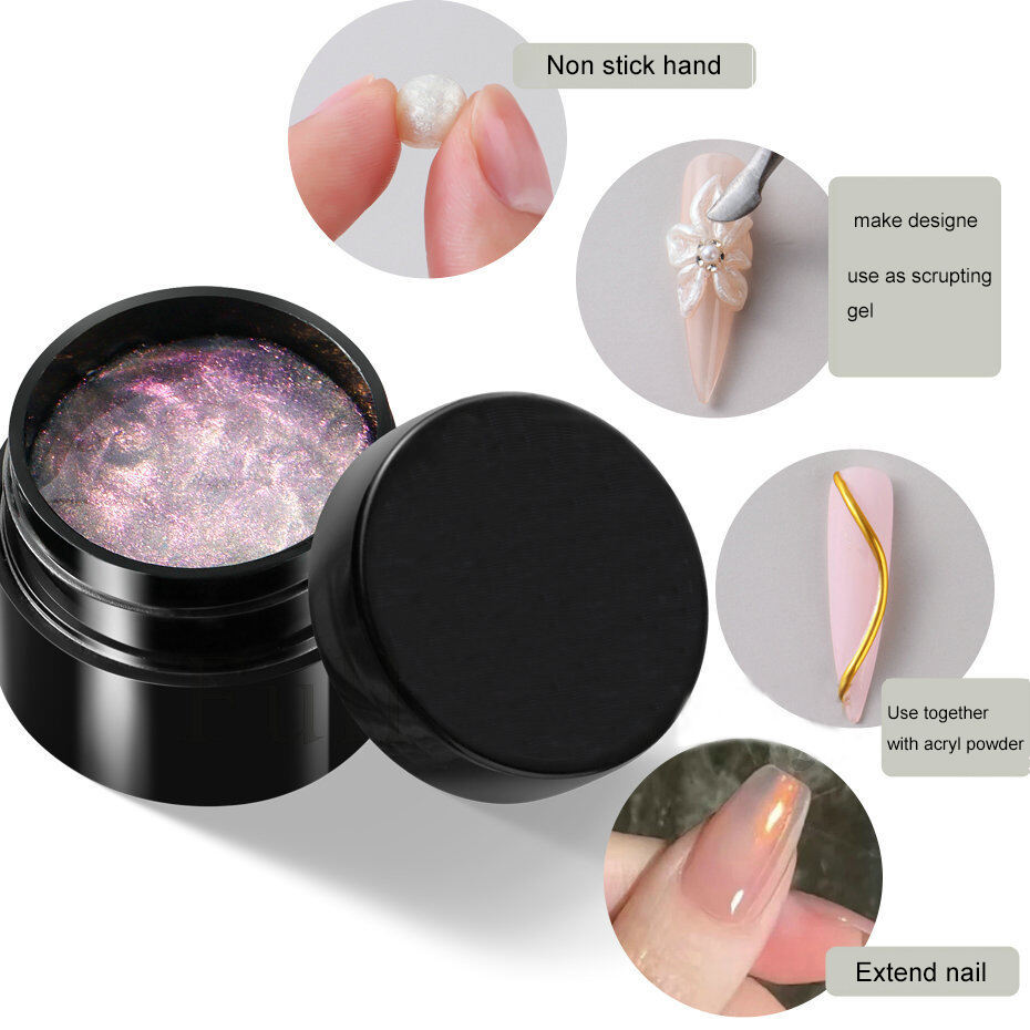 Professional Supplier Wholesale Aurora Non-stick Hand Gel Builder Extension Soak Off UV Led Extend Nail Gel Polish manufacture