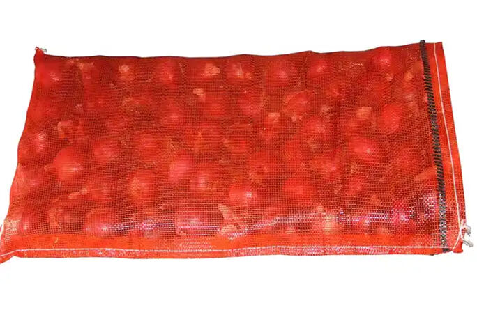 50x80 cm PP PE Fresh Fruit Onion Sacks Packing Leno Mesh Bag For Vegetables