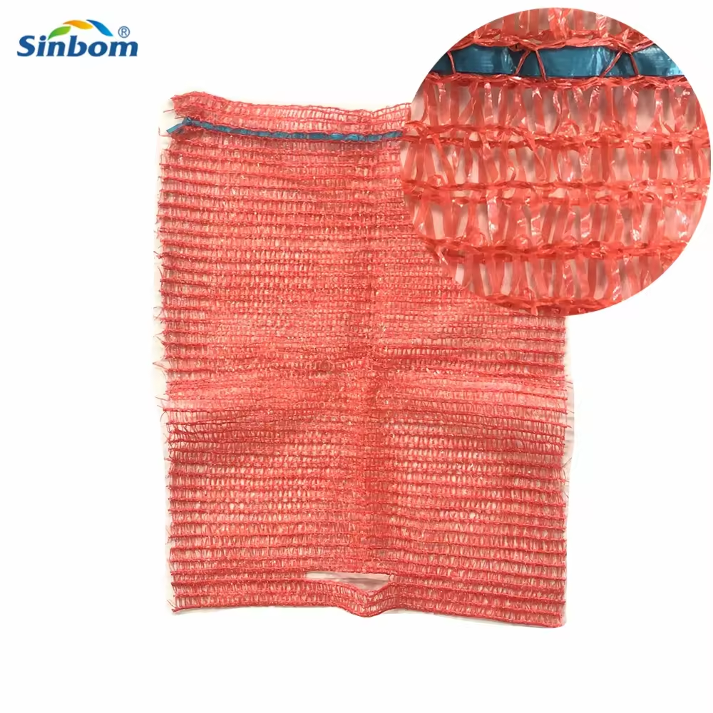 PE plastic onion mesh rashcel net bags for packaging potato garlic