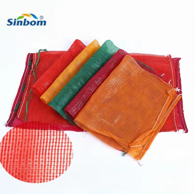 Hdpe 50*80 Circular Mesh Bag Onion Net Bags For Fruit Vegetable