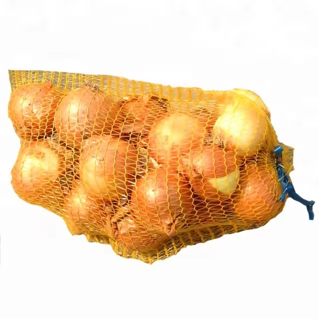 PE plastic onion mesh rashcel net bags for packaging potato garlic