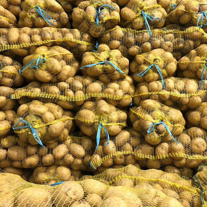 Packing Rolls Vegetable Potato Onion Packages Sack PE Raschel Mesh Bag