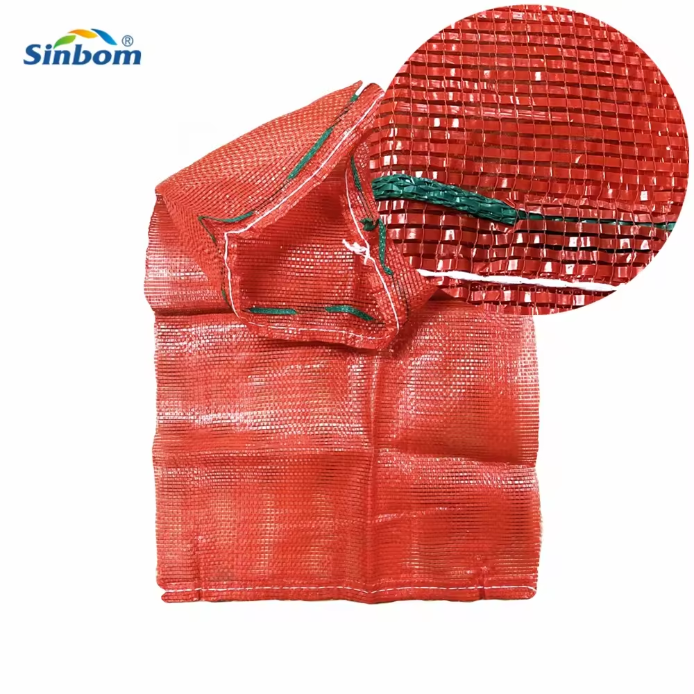 10kg  25kg Red Leno Onion Packaging Mesh Bag