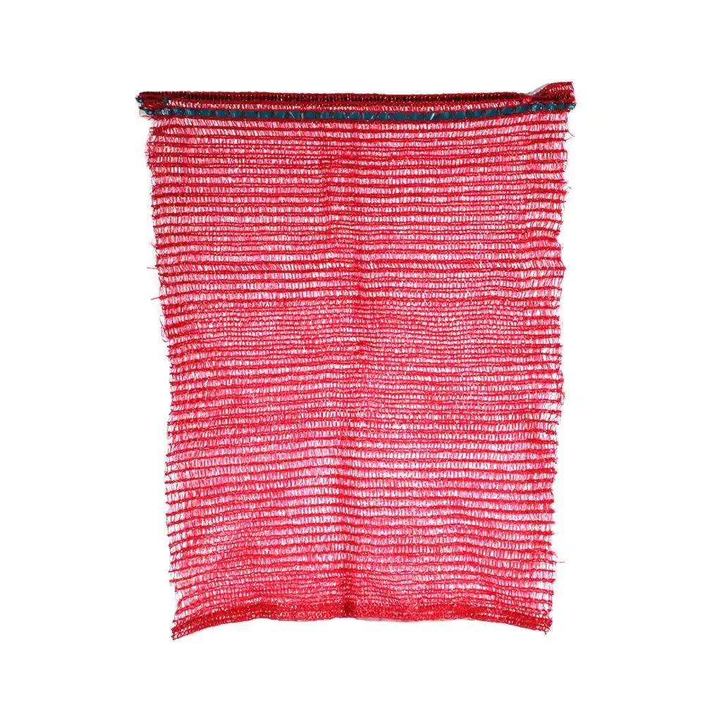 Pe/pp Plastic Onion/Fruit Red Raschel Leno Bag 50kg Net Bags For Vegetables