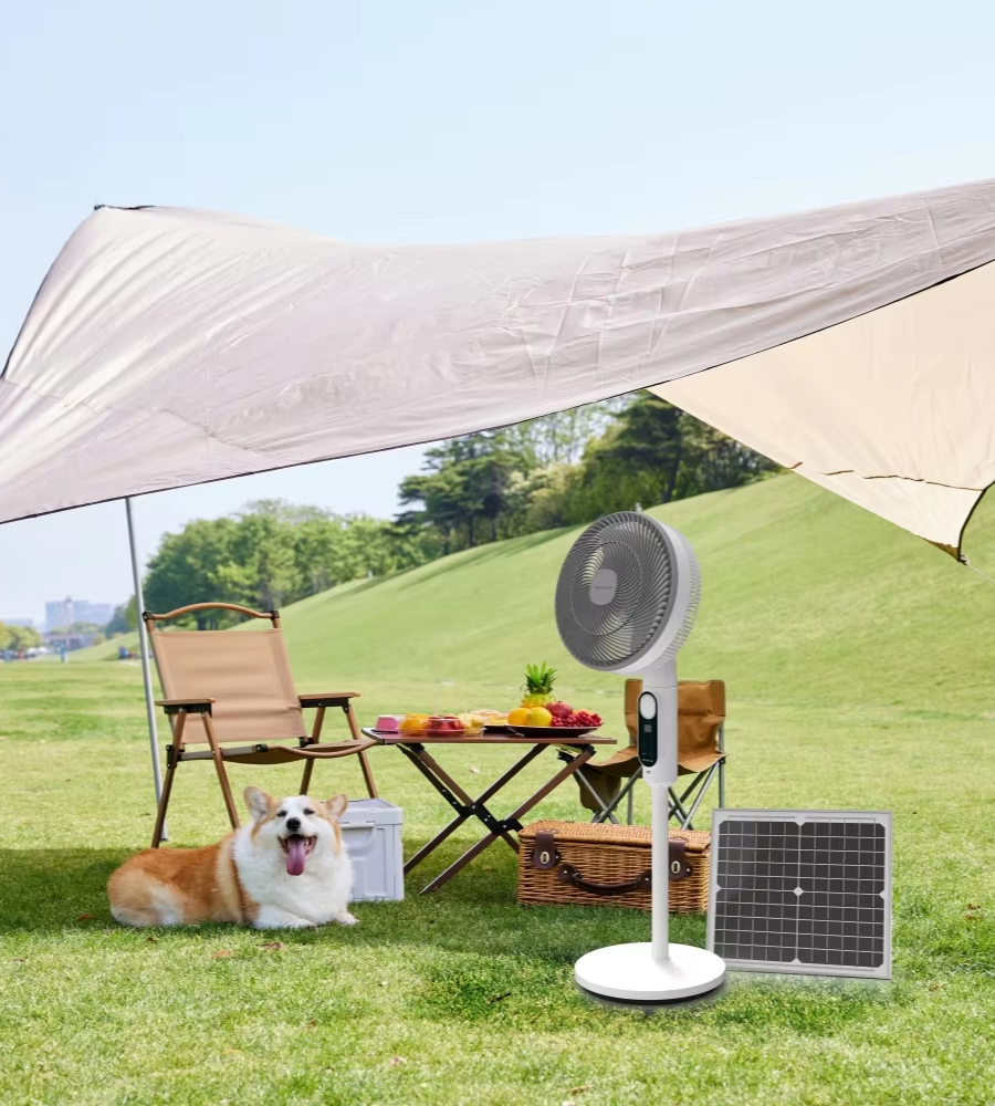 rester au frais partout avec des ventilateurs solaires fadsol  alimentés par l'énergie solaire