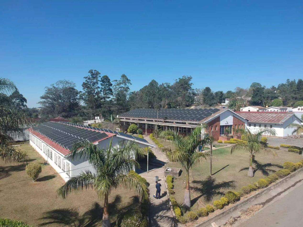 150KW Solar hybird system  with 300KWH lithium battery in South Africa