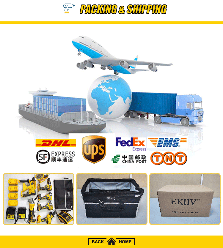 Exclusive products Professional grade with Same Battery Kit Combo ready stock cordless power tools 20v combo kit set details