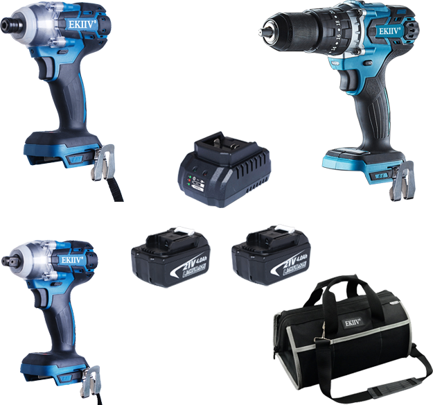 CK2110 EKIIV 18v 21V 4.0A 10 tools In 1 battery powered tool sets drill and impact combo details