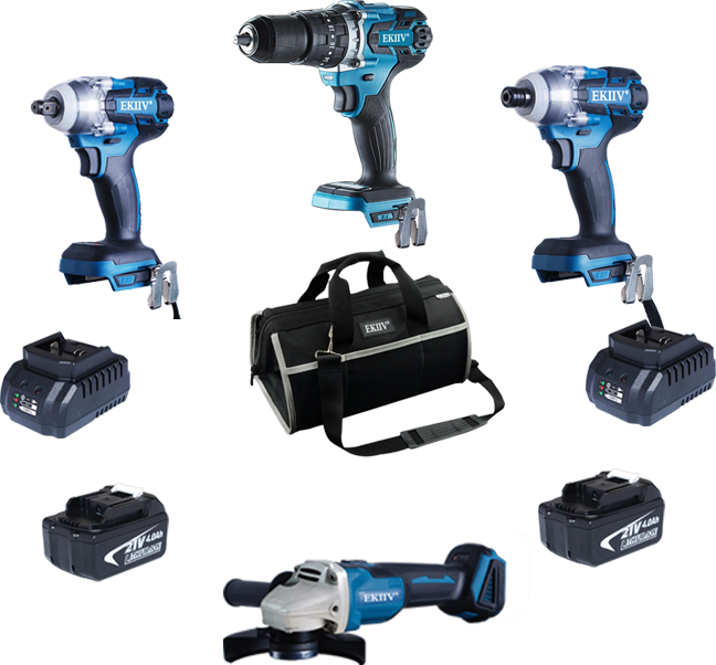 CK2110 EKIIV 18v 21V 4.0A 10 tools In 1 battery powered tool sets drill and impact combo details