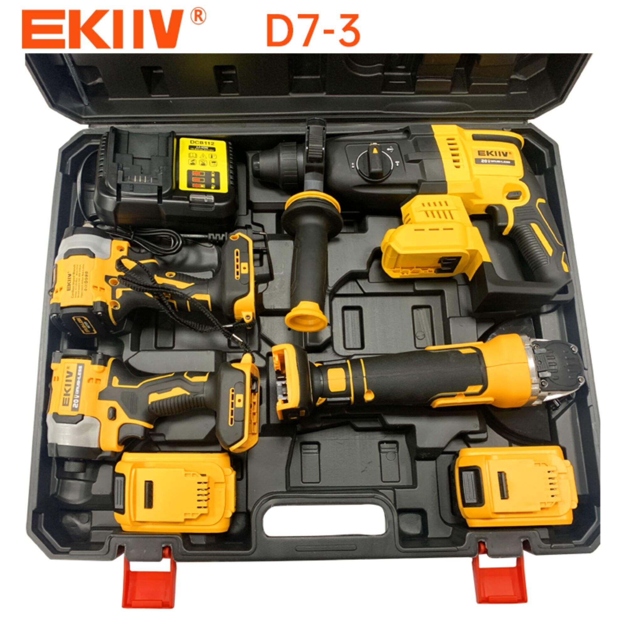 D7-3 EKIIV Exklusivprodukte Profi-Qualität mit gleichem Akku-Set Kombination vorrätig drahtlose Werkzeuge 20V Kombinationsset