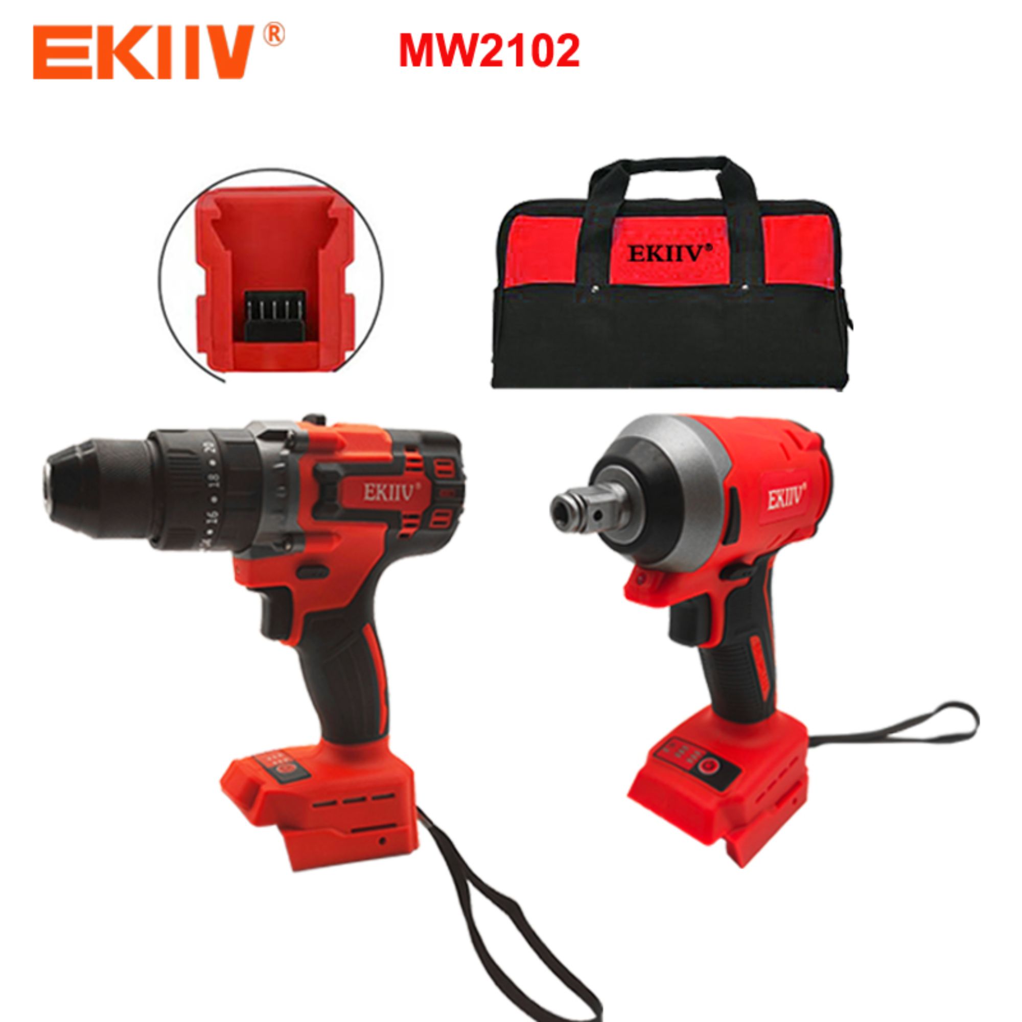 MW2102 EKIIV Profi-Qualität mit gleichem Akku-Set Kombination historisch niedriger Preis Ein-stop-vollständiges Paket Elektriker-Werkzeugkasten