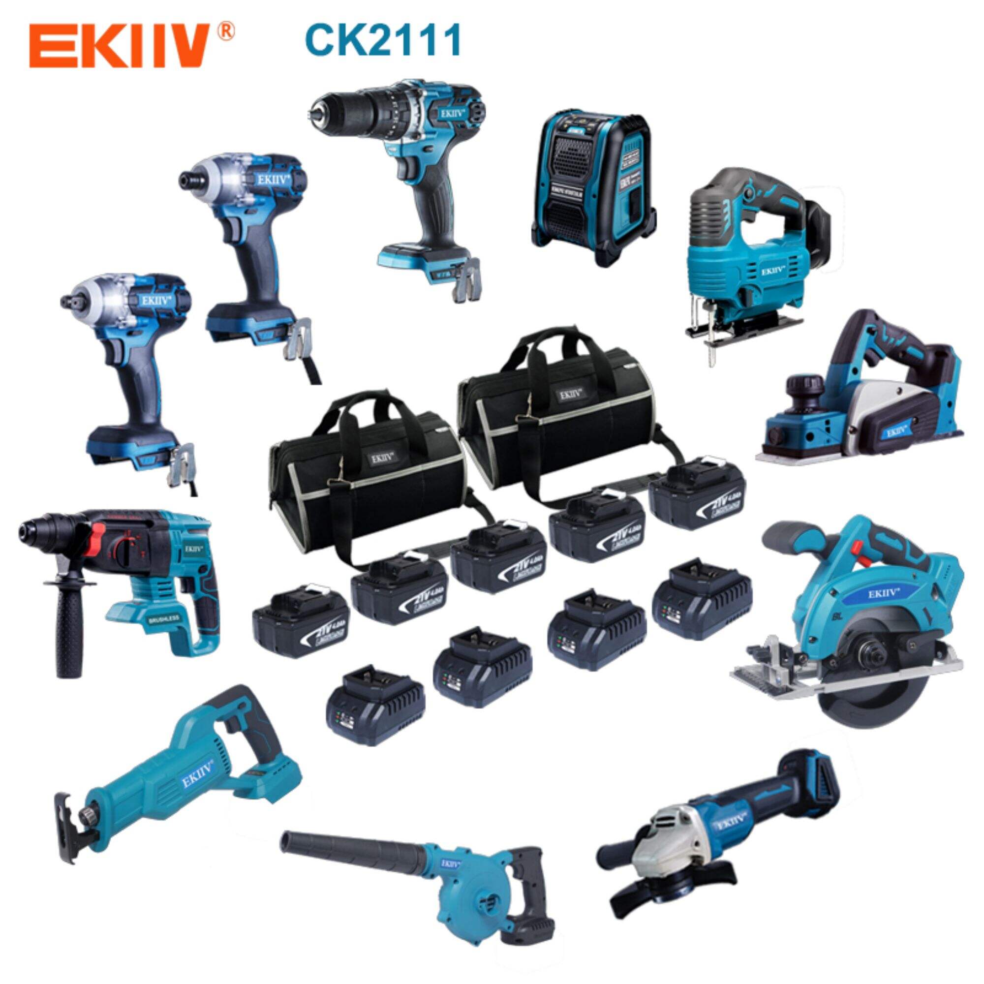 CK2111 EKIIV11 In 1 Bohr- und Schlagbohrermenge Schlagbohrersätze Bohrcombo-Kit