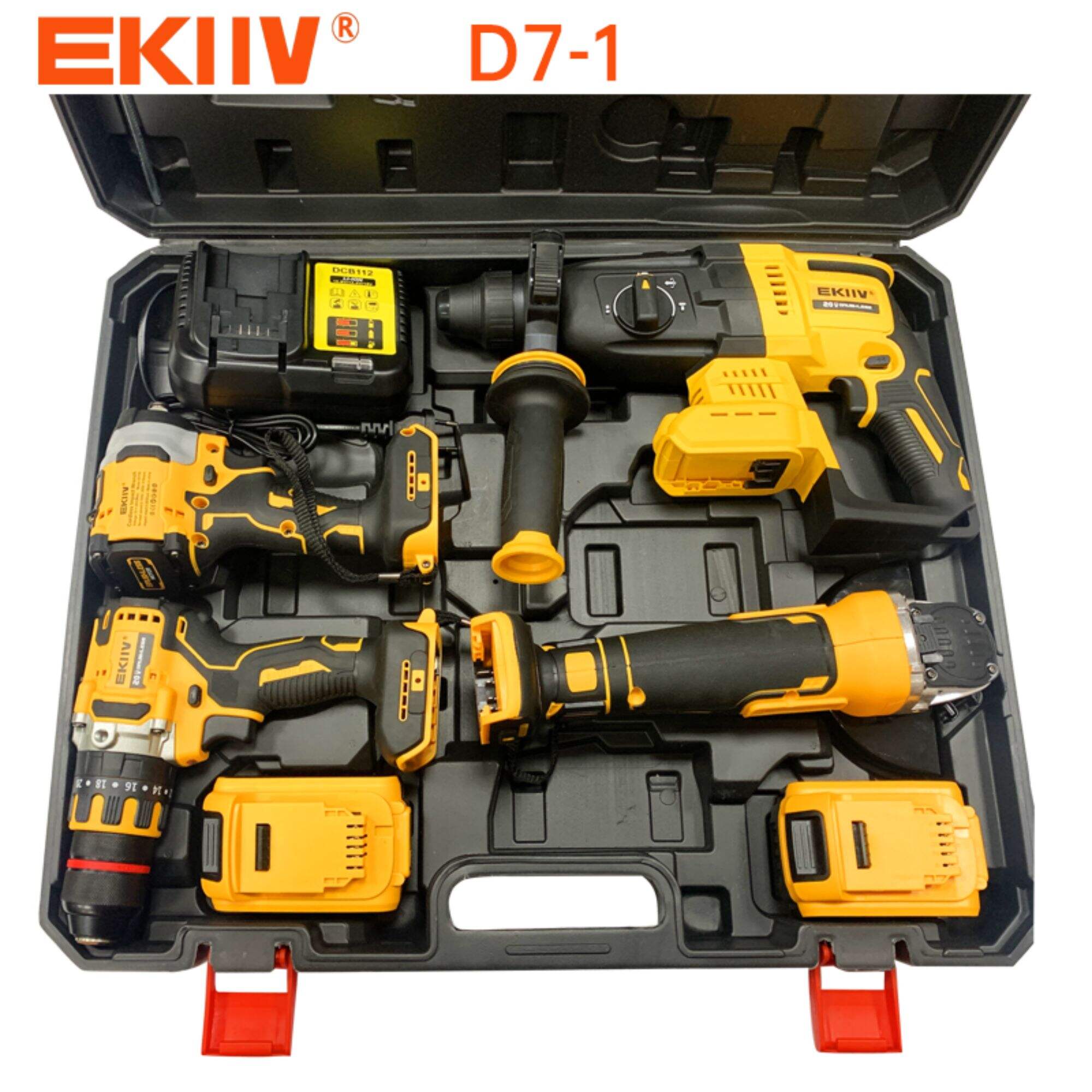 D7-1 EKIIV Exkluzivní produkty Profesionální kvalita s Kombinovaným souborem stejné baterie připravený sklad bezdrátové elektrické nástroje 20v kombinovaný soubor