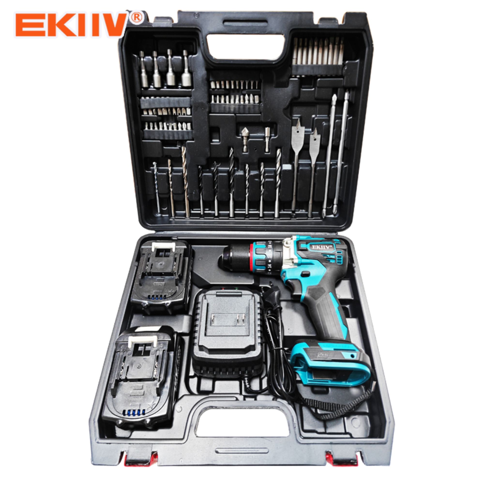 TS02 EKIIV 2 in 1 Rahmennagler und Heftmaschine 21V Akkunagler Akku-Schraubendreher Nagler Sicherheitsnagler Akku-Combo-Set