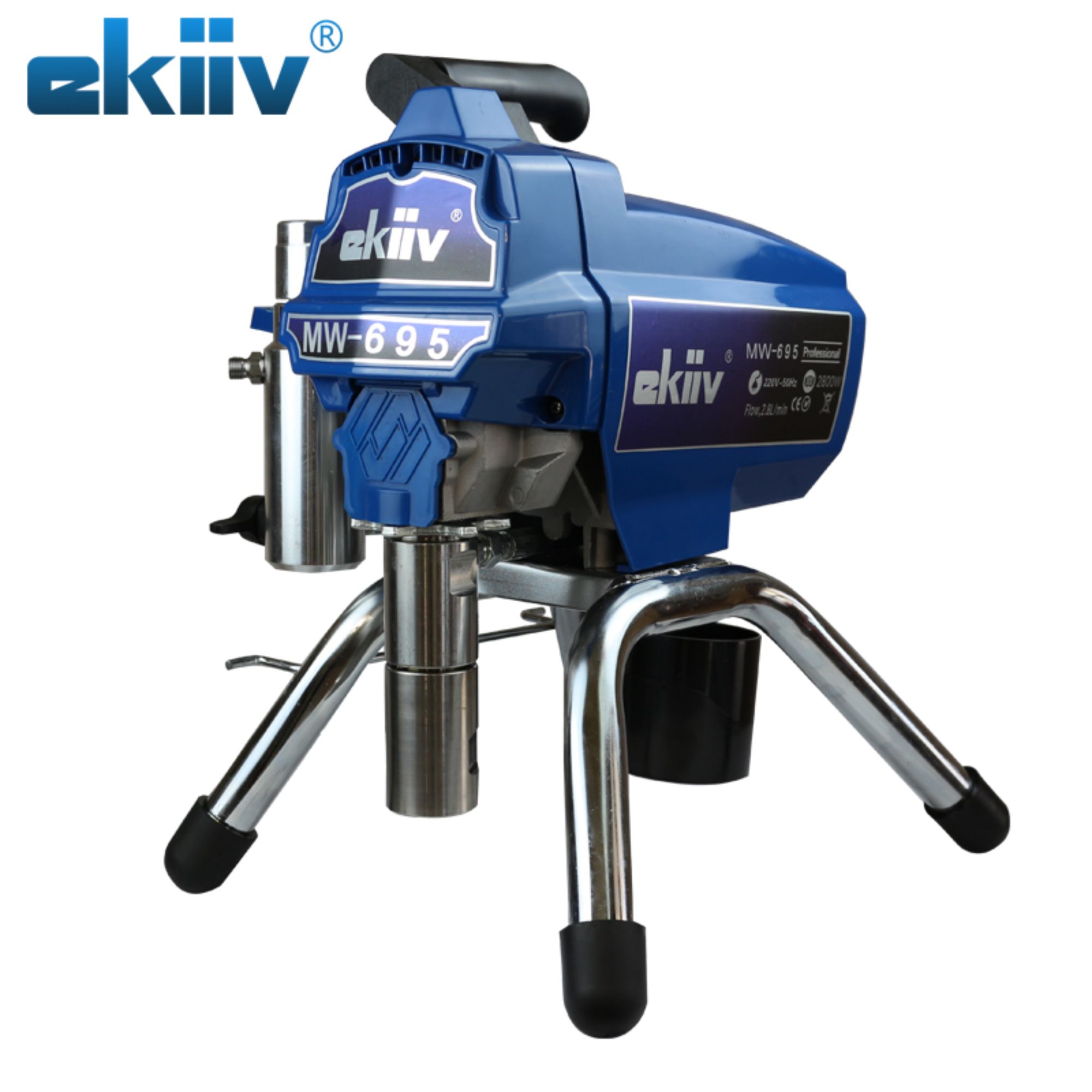 Ekiiv M695 Hochdruck airless Farbspritzpistole 3L/min glatte und gleichmäßige Besprühung für airless Farbsprayer