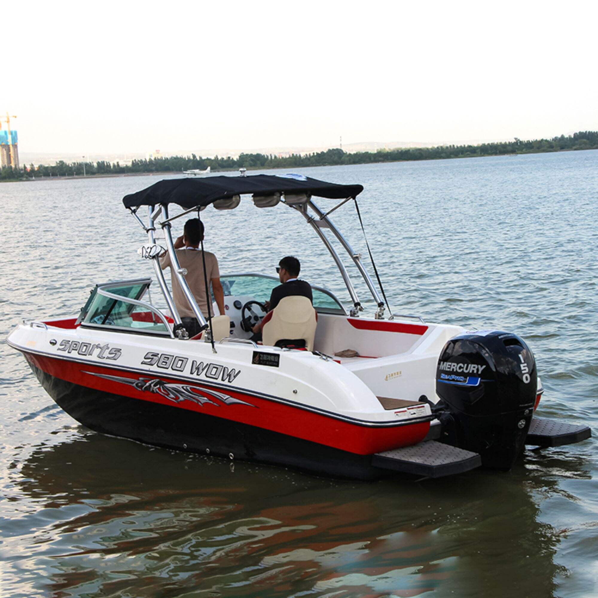 19ft fiberglass speed boat for 8 people