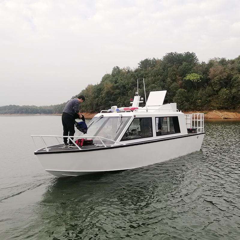 Barco de pasajeros patrullero de aluminio de 8.6 m y 8 pasajeros