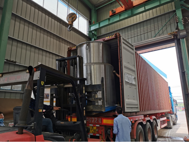 KJG-100 Paddle Dryer being shipped to Poland