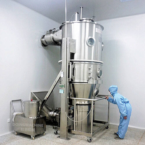 Top spray fluid bed dryer granulator details