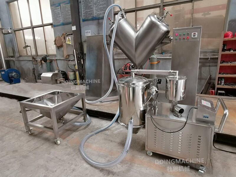 V shape dry powder mixer manufacture