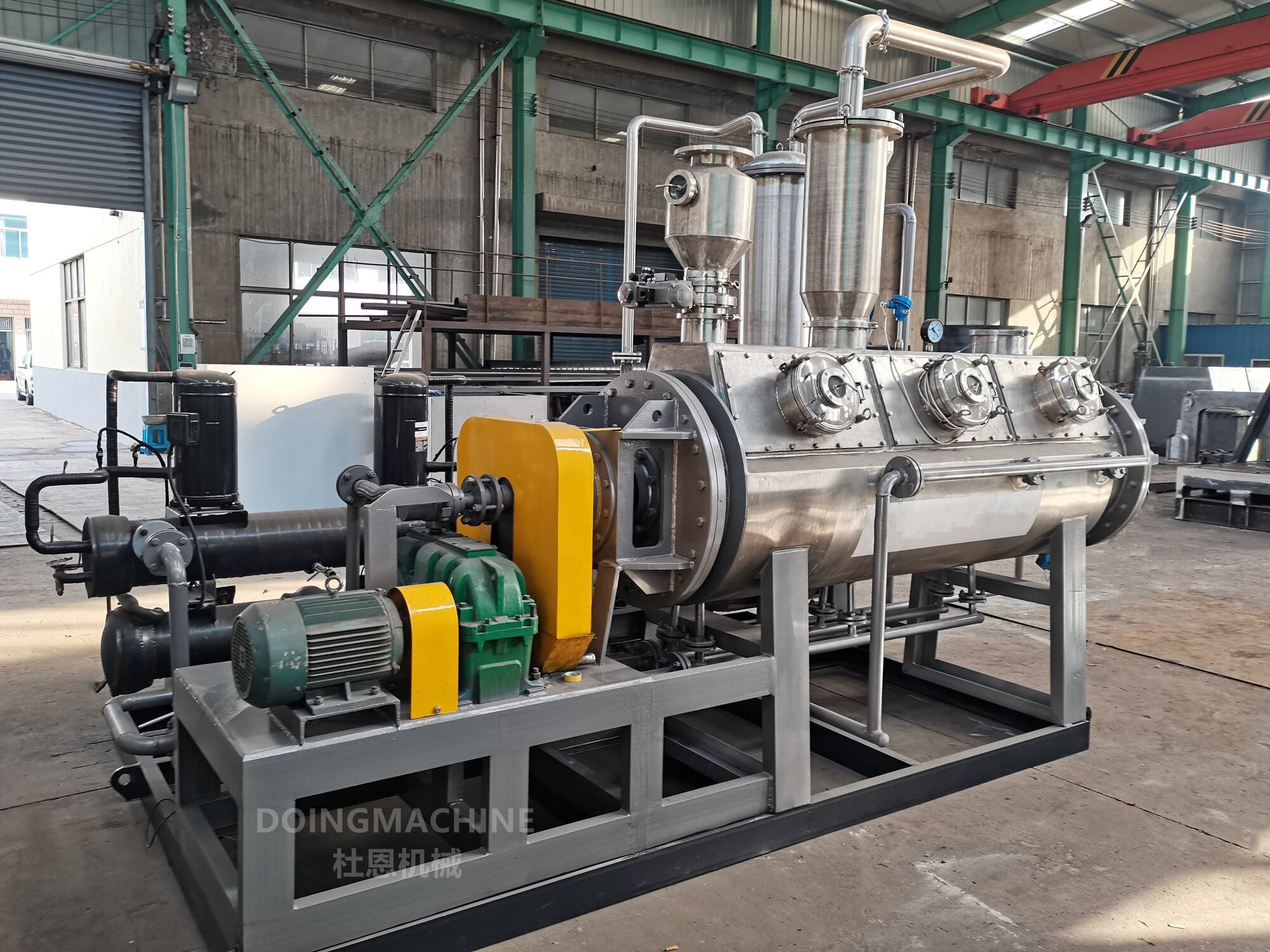 Low temperature heat pump vacuum paddle dryer for sludge details